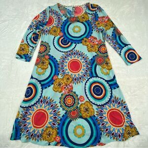 Retro Style Dress sz Small, Pocket, Stretchy.‎ 3/4 sleeves lightweight